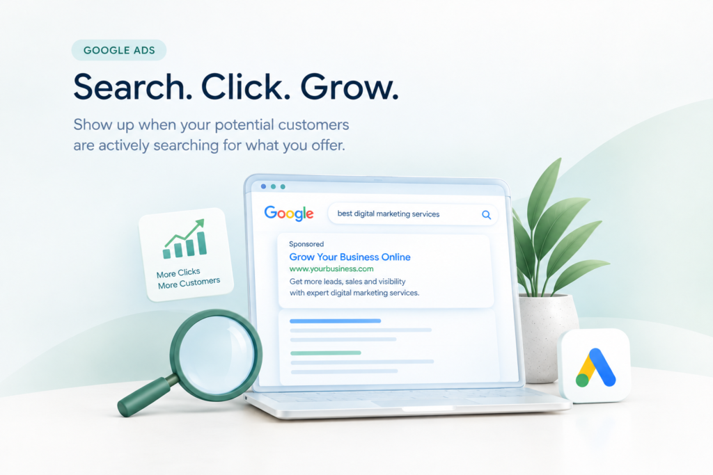 Google ads simply search click grow