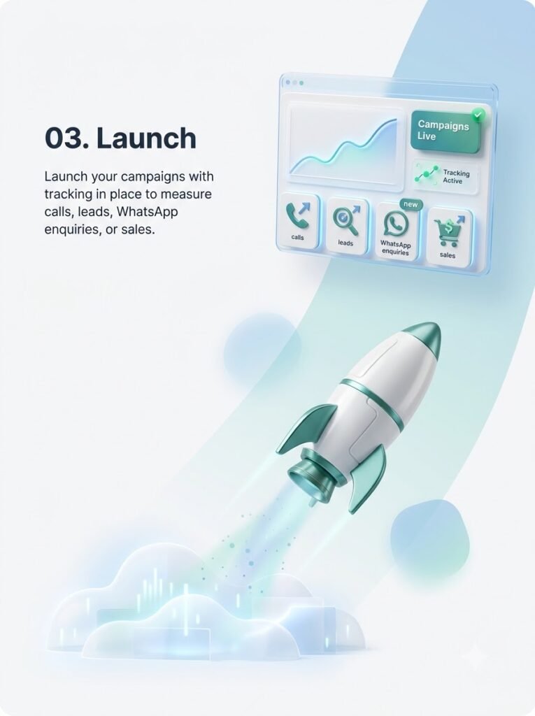 Launch meta ads and google ads campaign
